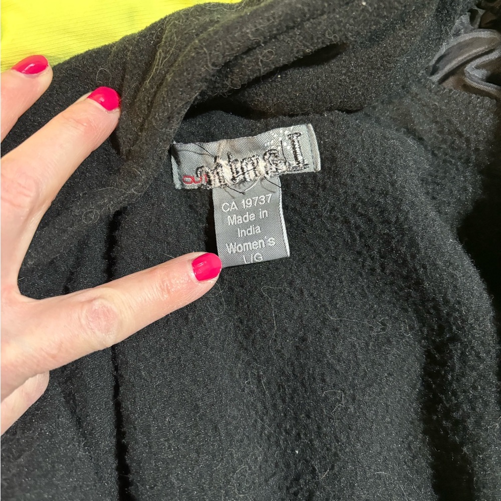 Women’s Lime Green Hooded Winter Jacket with Fleece inside! Size L - Picture 5 of 5